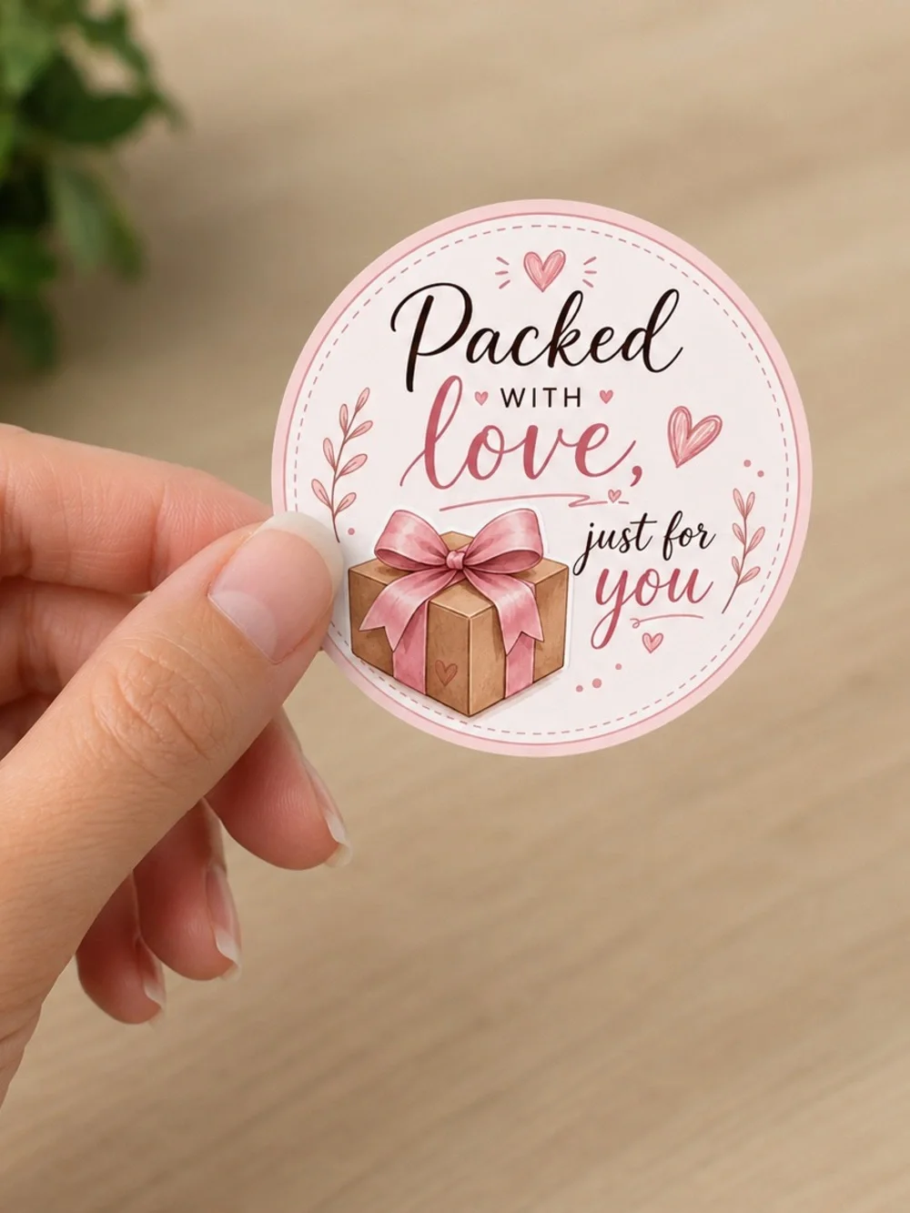 119 2.36” Packed with Love' Stickers - Unique Custom Made Stickers!